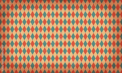 Retro background with grunge texture. Vintage pattern for circus, carnival show or festival. Vector illustration.