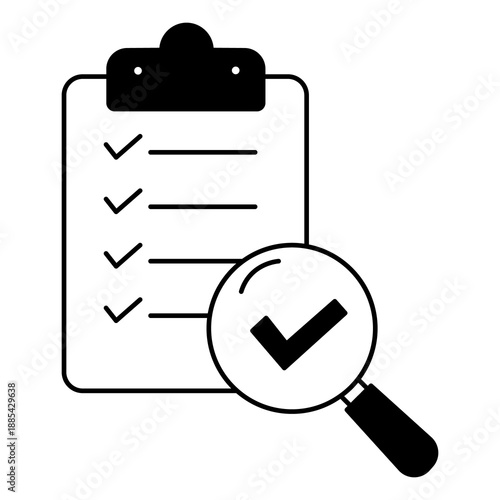 Statistical Report Analysis and Business Intelligence Icon