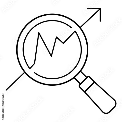 Analytics Dashboard Metrics Data Vector Icon Illustration