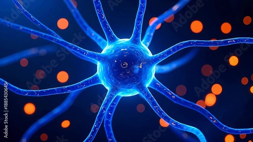 BlueCellwithOrangeSpots