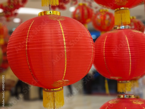 Photography chinese new year lantern Red lampion for celebrate Lunar New Year or Chinese New