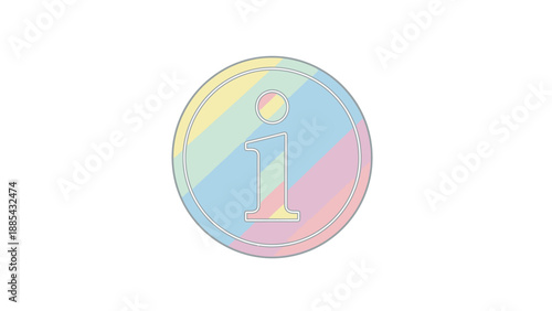 Colorful information icon with a modern gradient design.