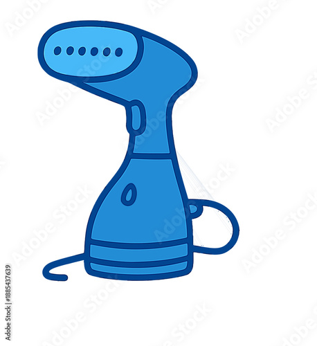 Blue Handheld Garment Steamer.