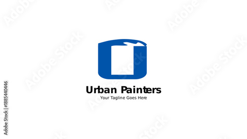 Urban Painters Logo, Painter Logo, U letter Logo, Artistic Logo, Conceptual Logo, Art Logo, Nature Logo, Business Logo
