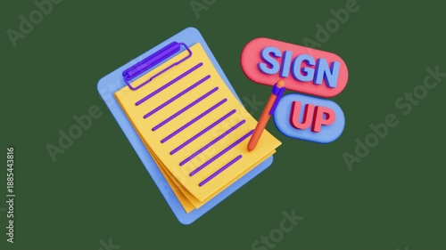 Sign up animation with Clipboard