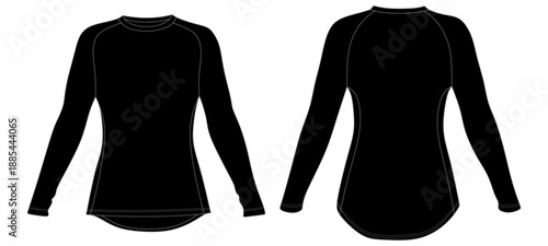 Women`s Cycling Jersey Mockup Template Vector