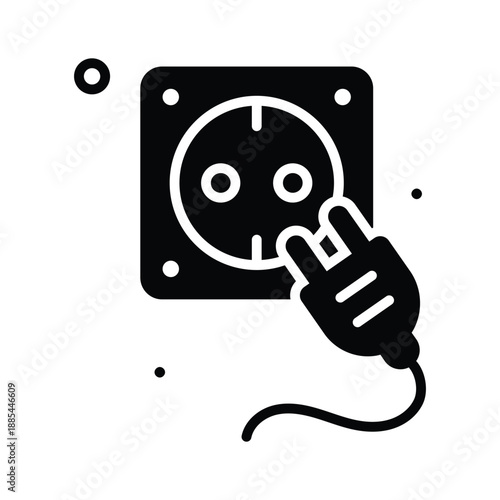 Check this amazing glyph icon of load shedding, electricity shortage