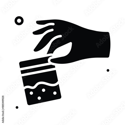 An amazing glyph icon of drugs in trendy design style