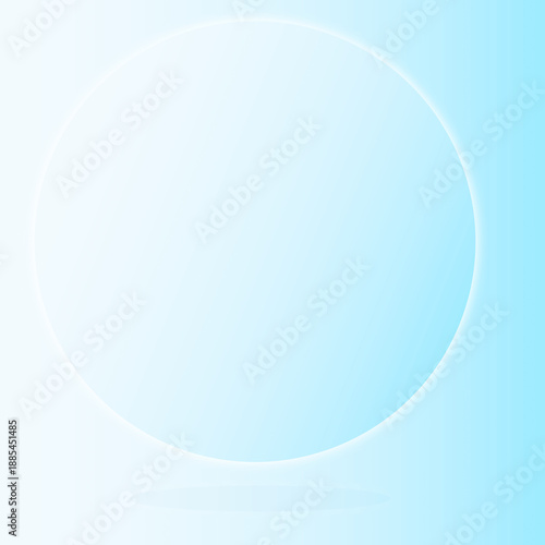 원형의 파랑색 모양을 배경으로 한 이미지