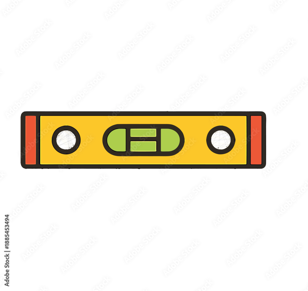 Fototapeta premium Yellow Spirit Level Tool.