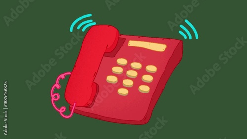Animation of the Phone Is Ringing