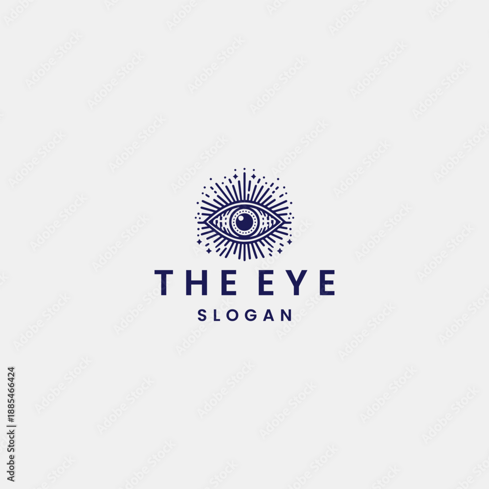 Fototapeta premium Eye logo icon design template vector illustration