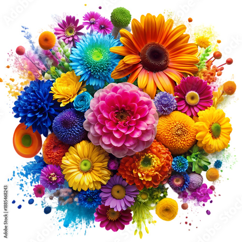 Vibrant Floral Explosion A Symphony of Color