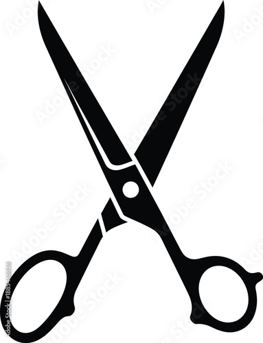 Scissors Cutting Tool Silhouette Vector