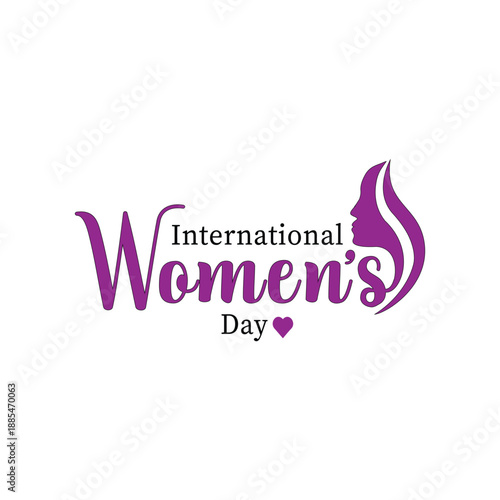 International Women's day Beautiful Text Typography 