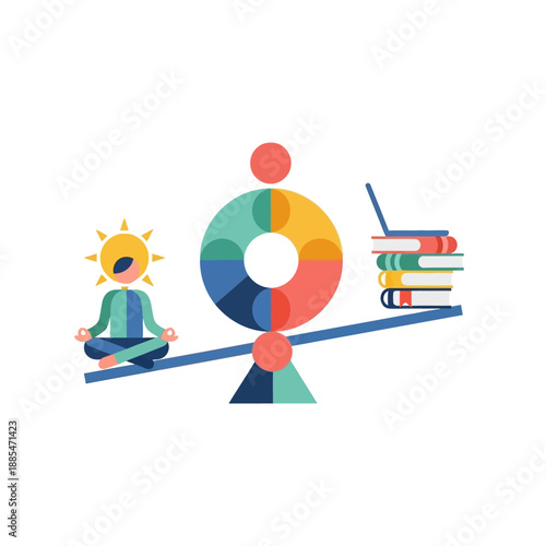 Person meditating in lotus position.