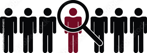 Identifying unique individual among group of people