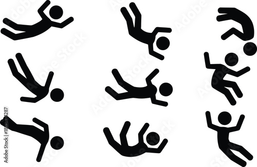 Volleyball players in action