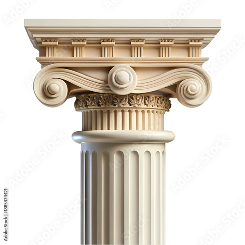 Classical Column Capital and Shaft