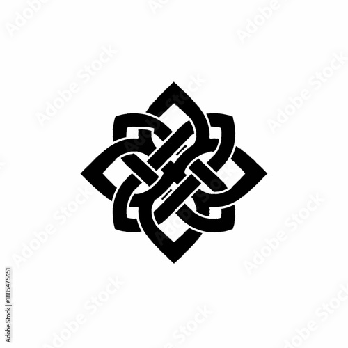 Intricate Celtic Knot Symbol Design.
