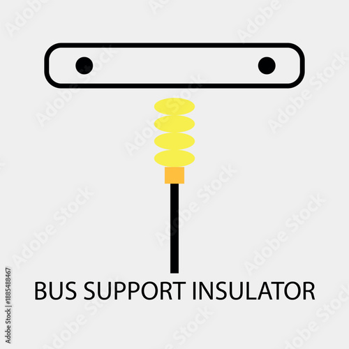 High-Voltage Bus Suspension Insulator Strings for Substation Grid Security
