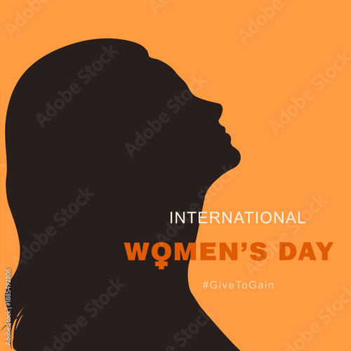 International Women's Day banner, the Give To Gain movement, and the fight for diversity and inclusion of women