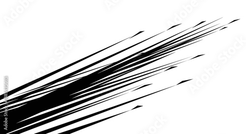 Black Feathers Flying in Air Closeup.