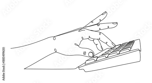 Hand holding smartphone with blank screen.