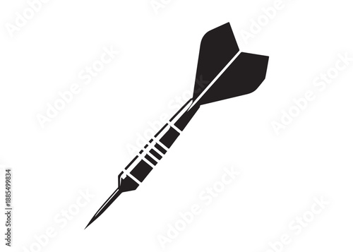 dart logo silhouette vector, dart arrow logo silhouette illustration, target with dart silhouette vector, dart hitting logo vector, goal achievement logo vector silhouette on white background.