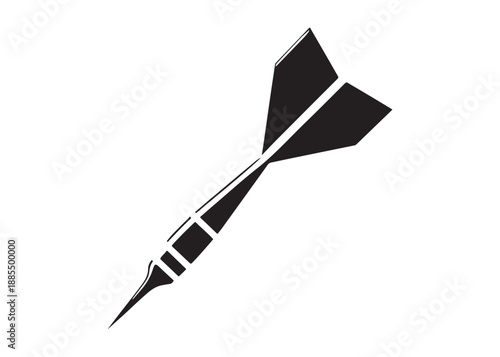 dart logo silhouette vector, dart arrow logo silhouette illustration, target with dart silhouette vector, dart hitting logo vector, goal achievement logo vector silhouette on white background.