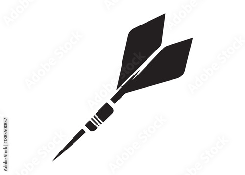 dart logo silhouette vector, dart arrow logo silhouette illustration, target with dart silhouette vector, dart hitting logo vector, goal achievement logo vector silhouette on white background.