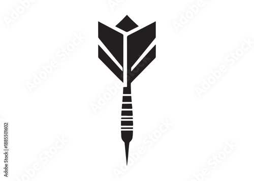 dart logo silhouette vector, dart arrow logo silhouette illustration, target with dart silhouette vector, dart hitting logo vector, goal achievement logo vector silhouette on white background.