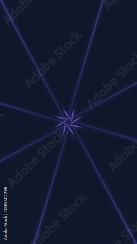 Starburst pattern with purple radiating lines on dark background. Vibrant graphic suitable for backgrounds, posters, cards, and digital designs.