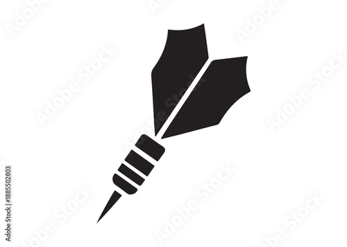 dart logo silhouette vector, dart arrow logo silhouette illustration, target with dart silhouette vector, dart hitting logo vector, goal achievement logo vector silhouette on white background.