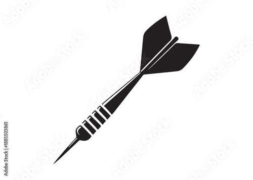 dart logo silhouette vector, dart arrow logo silhouette illustration, target with dart silhouette vector, dart hitting logo vector, goal achievement logo vector silhouette on white background.