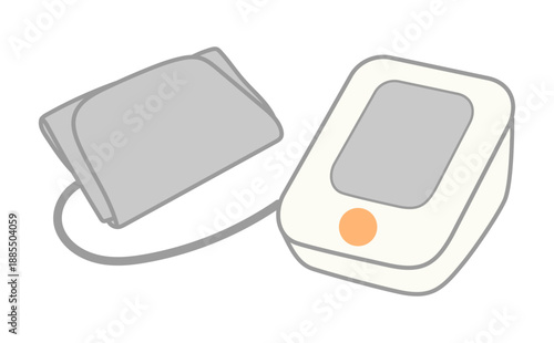 シンプルな血圧計のイラスト