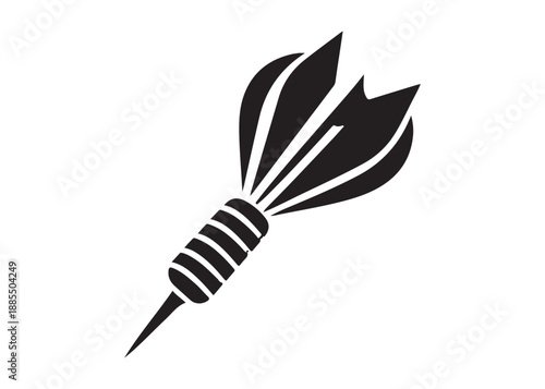 dart logo silhouette vector, dart arrow logo silhouette illustration, target with dart silhouette vector, dart hitting logo vector, goal achievement logo vector silhouette on white background.