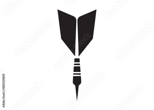 dart logo silhouette vector, dart arrow logo silhouette illustration, target with dart silhouette vector, dart hitting logo vector, goal achievement logo vector silhouette on white background.