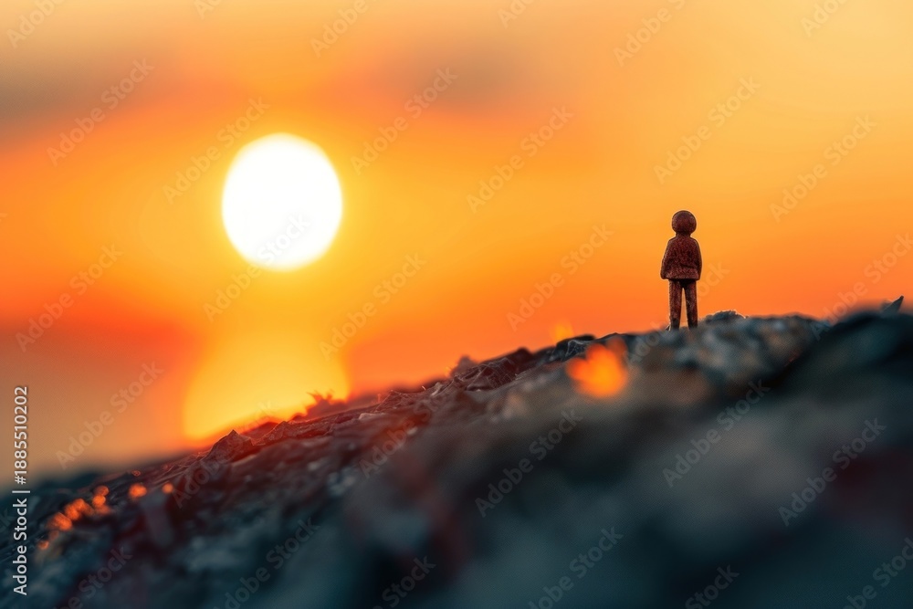 Fototapeta premium Sunset outdoors nature sky.