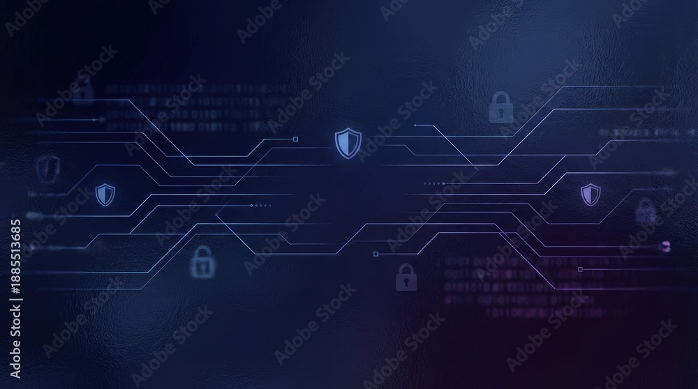 Fototapeta premium Cybersecurity and Data Protection in the Digital Age