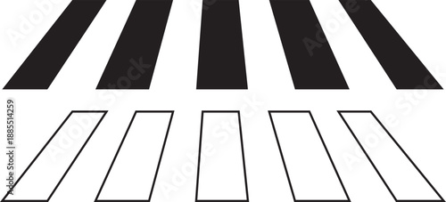 Crosswalk vector. Crosswalk lines. pedestrian crossing icon. Zebra crosswalk icon vector. diagonal stripes, safe symbol. vector illustration.
