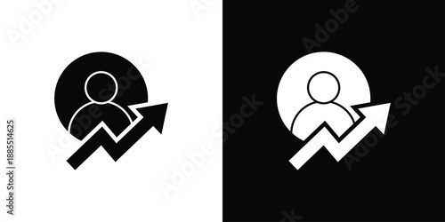 Self Improvement Icon Sheet Black And White
