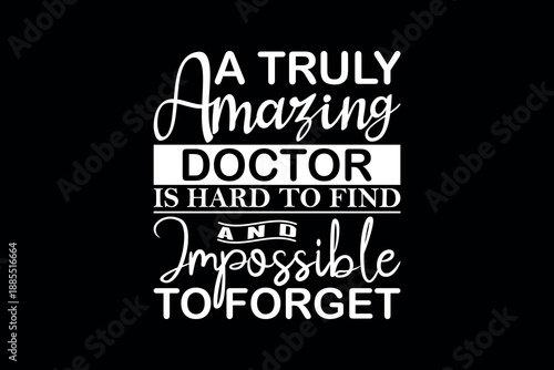 A truly amazing doctor - A vibrant illustration of a doctor holding a stethoscope standing confidently with a warm smile wearing a white coat and red shirt surrounded by soft pastel colors and a clean