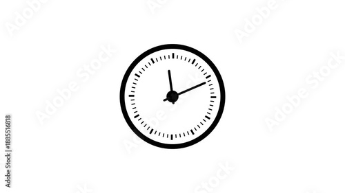 Fast Ticking Clocks Time Lapse 2D Clock Animated. First Spinning Clocks Hand. Clock Counting Down 24 Hour Day Fast Speed. Stopwatch animated icon

