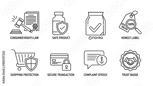 Collection of Security and Trust Icons.