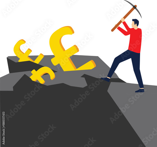 Social media illustration, business concept, web design

