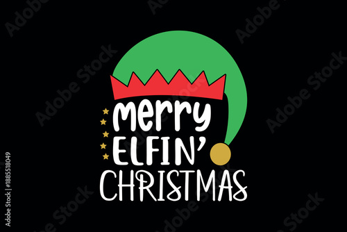 Merry elfing christmas - Cheerful elves wearing red hats and green outfits joyfully decorating a festive christmas tree with ornaments and lights