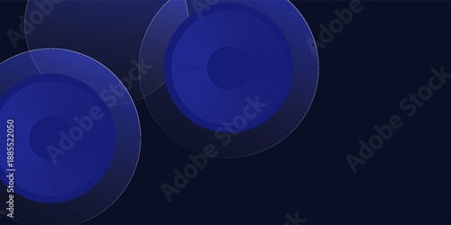 Abstract blue modern background with. Dynamic geometric shapes. Vector illustration.