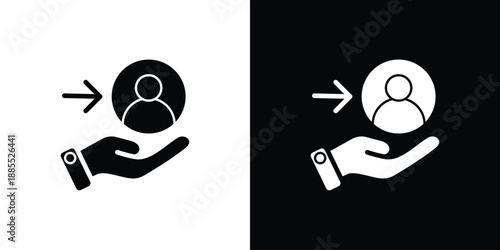 Support Icon Sheet Black And White