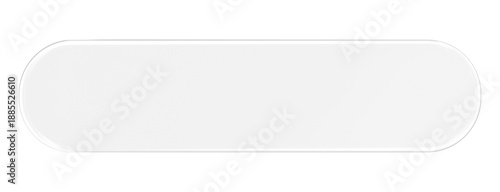 White Liquid Glass Interface Bar with Glossy Transparent Look